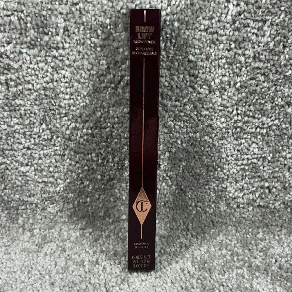 Charlotte Tilbury Brow Lift Pencil Natural Black Refillable Makeup New 0.007 oz‎